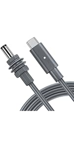 For Starlink Mini Power Cable USB C to DC Starlink Mini Type-C Cord Adapter Cable 2M 6.6FT USB Ty...