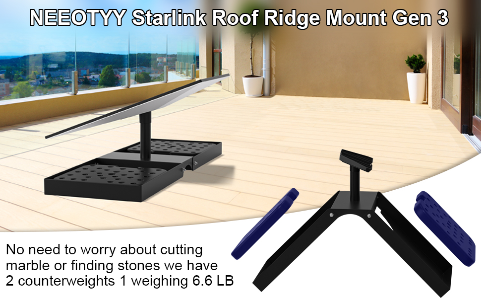 Starlink roof mount